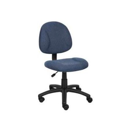 BOSS OFFICE PRODUCTS Boss Deluxe Posture Chair - Fabric - Blue B315-BE